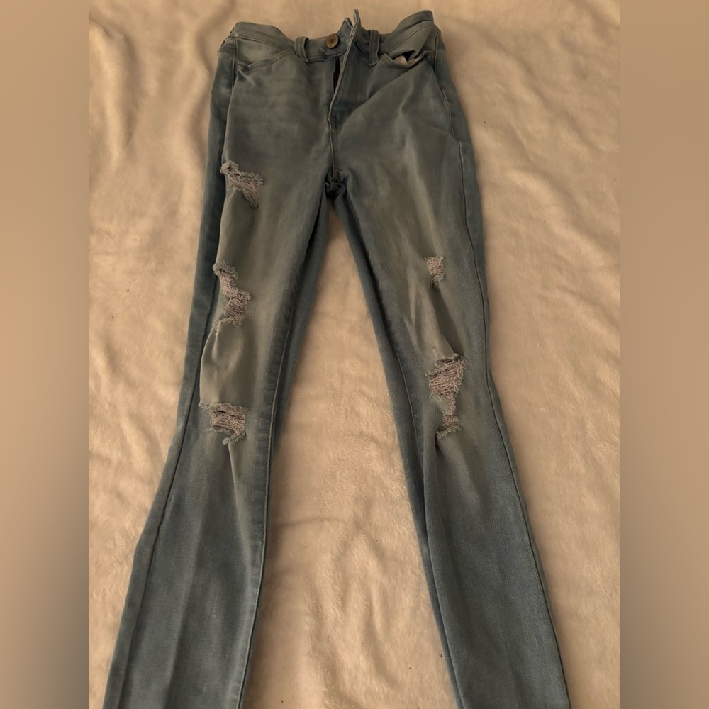 Distressed Blue Women's Jeans